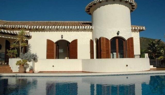 La Manga private villa with large private pool, large garden and stunning views.