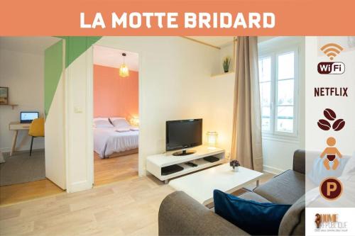 La Motte Bridard - 2 chambres - 1 canapé-lit - Parking - Jardin