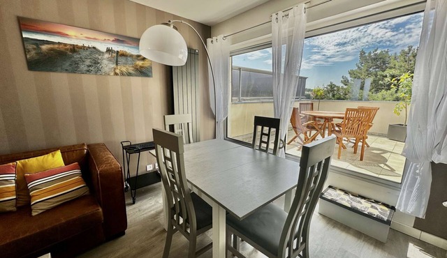 La mouette rieuse, terrace, sea view, beach access