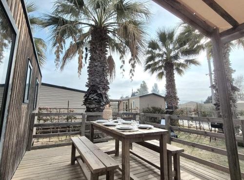 La Palmeraie Mobil Home 6 Personnes - Parc Aquatique - Plage à 200m - Camping 5 étoiles Les Dunes
