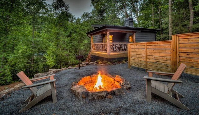 La Pequena Pecos - Modern Rustic Tiny Home along the River! | fire pit