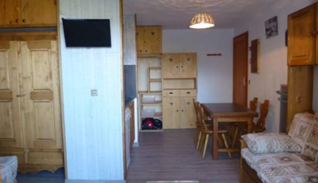 La Plagne-Montalbert, 4 pers studio, resort center, ski-in ski out