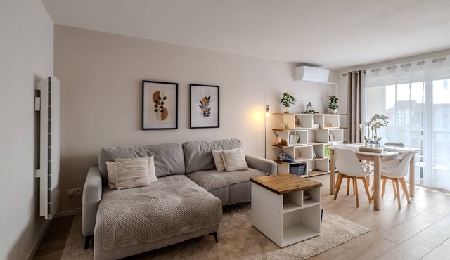 La Résidence Fleury; vue sur le lac Léman