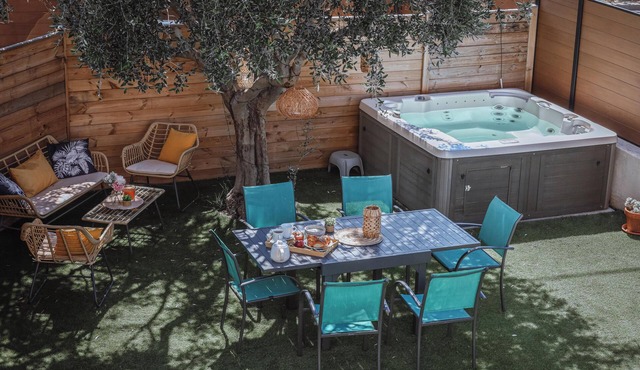 LA RÊVEUSE - Villa Paula - charming gîte in Provence - exterior & jacuzzi