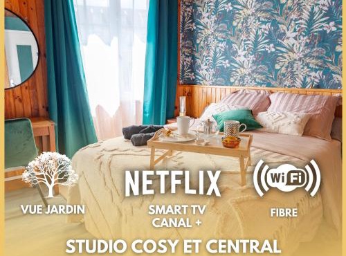 La Rosée - Studio Cosy à 50m des Thermes - Vue jardin, Wifi, Smart TV