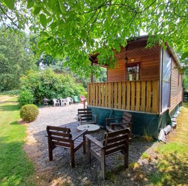 La Roulotte Authentique au pays de George Sand avec piscine