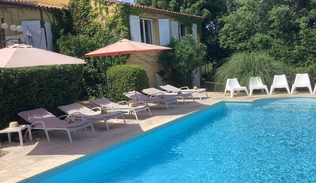 "LA SOKINA " Grimaud seaside gulf St Tropez, air-conditioned, heated pool
