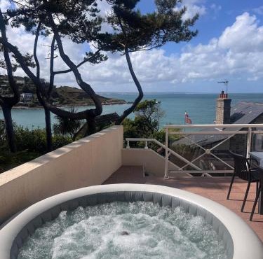 La Terrasse de L Anse Maison avec Vue Mer et Spa Extérieur