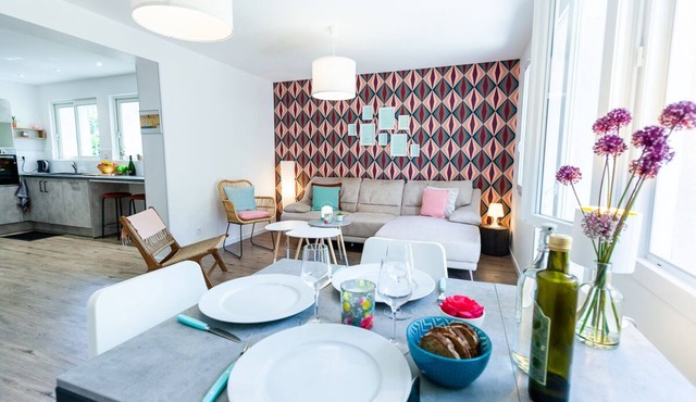 La Villa Capuccine, Centre, Private parking lot, Garden