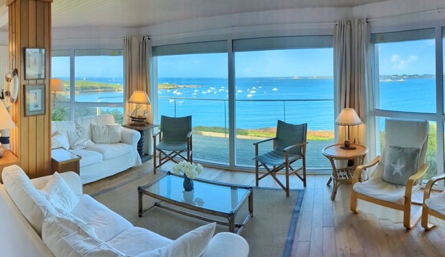 La Villa Grand Soleil - Villa with panoramic sea view and sandy beach 3 minutes away