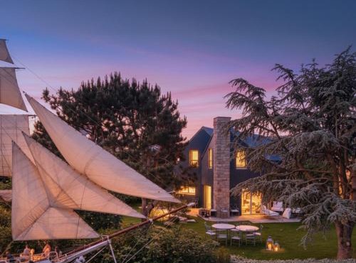 La villa M Vannes, villa les pieds dans l'eau sur le port, avec grand jacuzzi