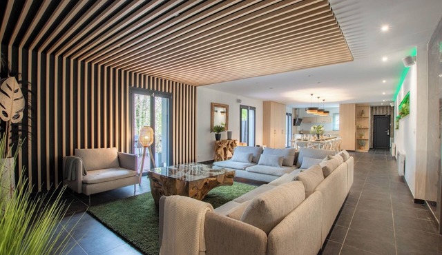 LA VILLA RIVIERA - sauna, spa, heated pool, pinball arcade sports relaxation