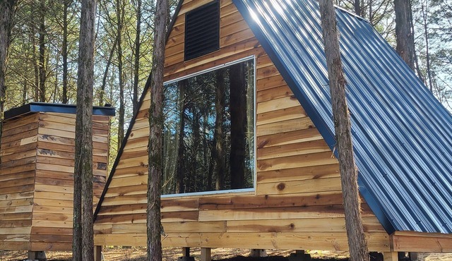 "Lady A"-frame Glamping Cabin @Nolichucky River near Smoky Mtns.