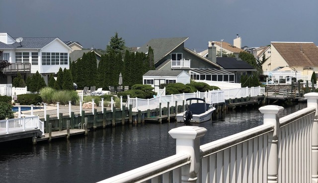 Lagoon front beach house