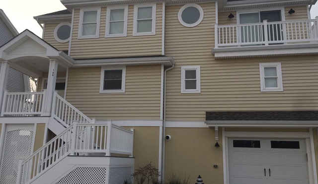 Lagoon Front - Large dock for boating, swimming, fishing and crabbing .