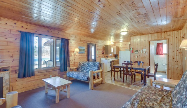 Lake Access, Boat Slip: Wooded Park Rapids Cabin!