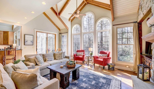 Lake Access + On-Site Creek: Lake Toxaway Home!