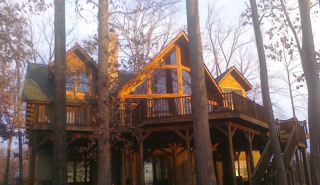 Lake Anna log cabin