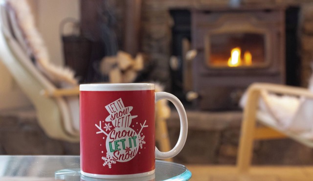 Lake Ariel Winter Getaway: KING Bed, Fireplace, Wood Burning Sauna, Skiing Views