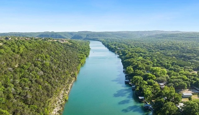 Lake Austin Modern Luxury 200 Feet of Private Lakefront with 2 Docks
