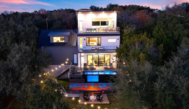 Lake Austin Views + Pool, Firepit, Deck, Game Room | Sundown Social by AvantStay