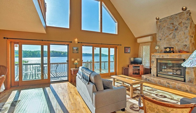 Lake Bonaparte 'Fins & Feathers Lodge' w/Dock!