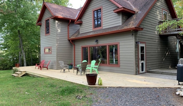 Lake cabin sleeps 14, 3 bedrooms in Barnes WI.