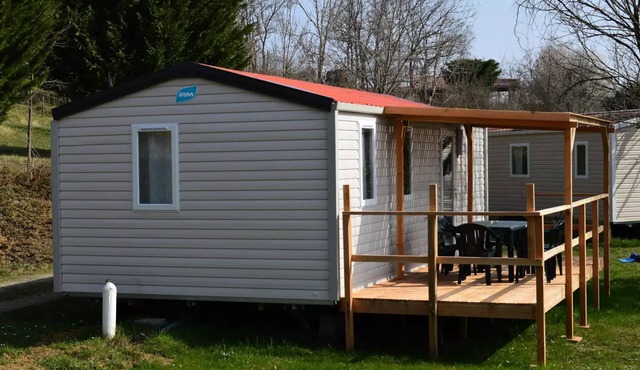 Lake Camping * - Mobil home Comfort + 32m2 (3 bedrooms) + covered terrace 4 people