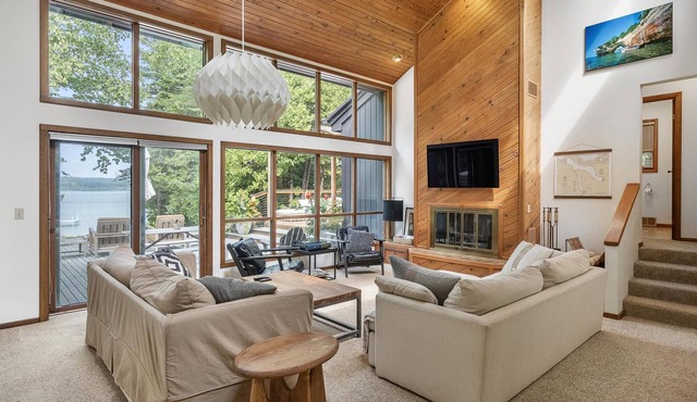Lake Charlevoix Lakefront Home, Sleeps 8