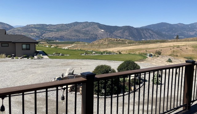 Lake Chelan views and beautiful peaceful setting with views from every window!