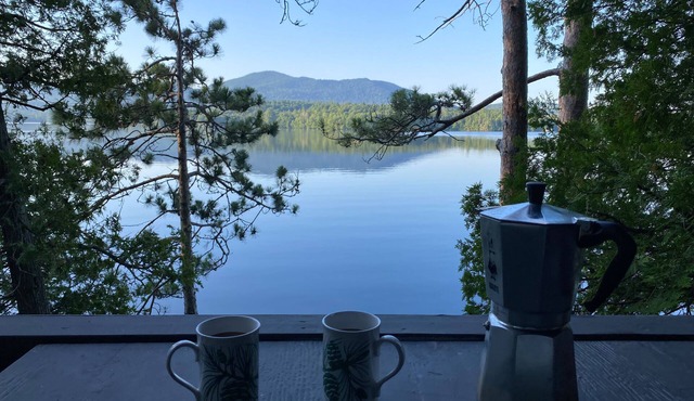 Lake front Family Cabin Nestled into ADK State Park (lake access only)