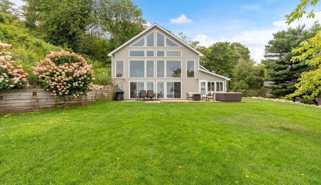 Lake front home on beautiful Lake Mille Lacs with a 210 degree view of the lake.