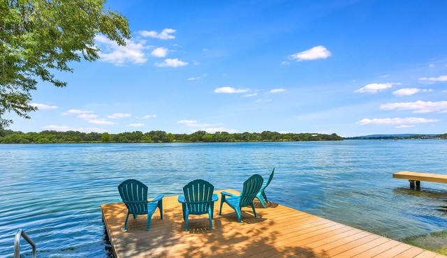 Lake Front Home on Open Water