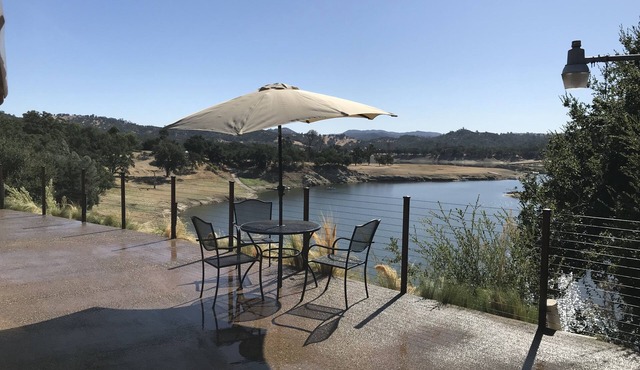 Lake front home private dock