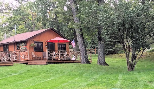 Lake Front One Bedroom Log Cabin located at Clear Lake Resort and Boat Rental