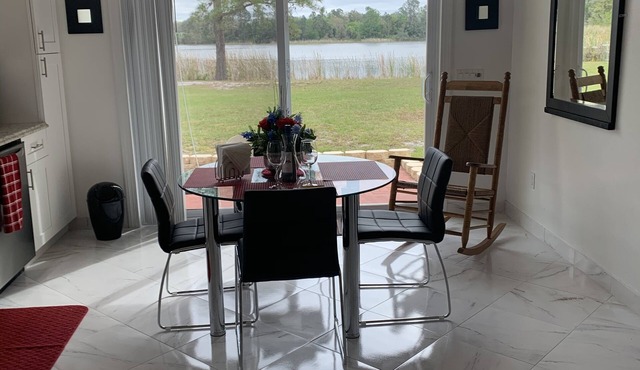 Lake front property, safe neighborhood.