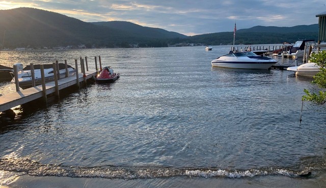 Lake George Perfect Winter and Summer Lakefront Location