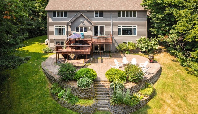 Lake Home on Pokegama w/dock, sauna, game room.