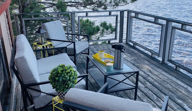 Lake House 100 yards off snowmobile trail #8.