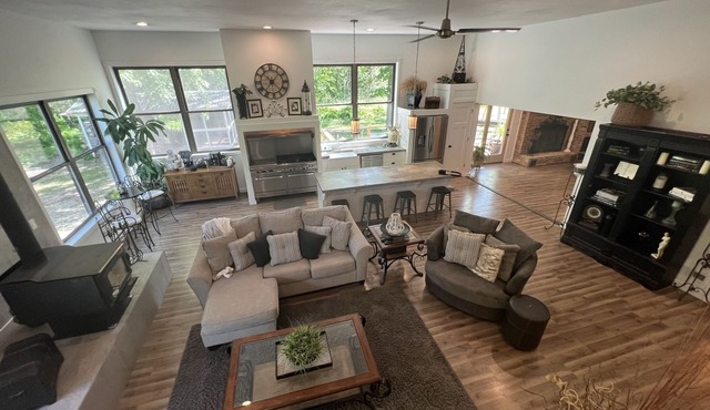 Lake house with park like setting. Ultimate large home to entertain.