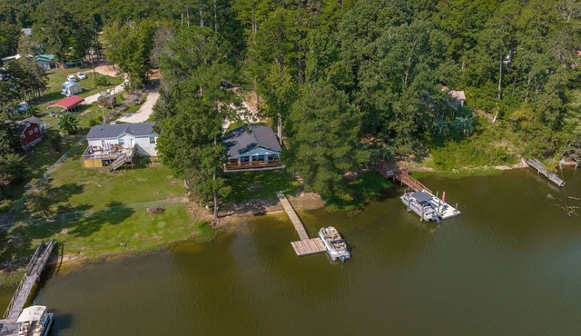 Lake house with private dock
