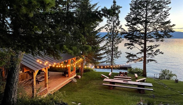 Lake Houses at Camp Milson - Flathead Lake 7 BD Retreat w Private Lake Access