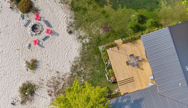 Lake Huron Beachfront Home~Mackinac Island Views!