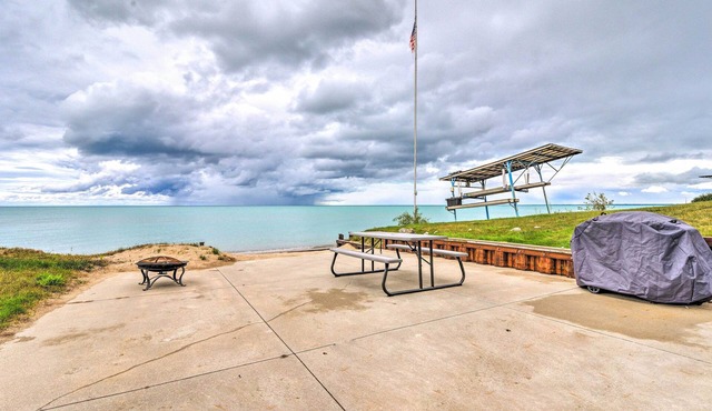 Lake Huron Hideaway w/Private Beach!