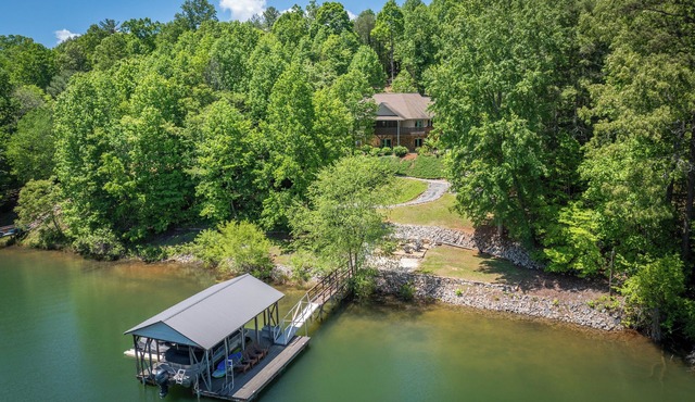 Lake James Retreat: Large Private Lakefront Home