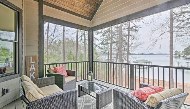 Lake Keowee Home with Balcony & Boat Dock!