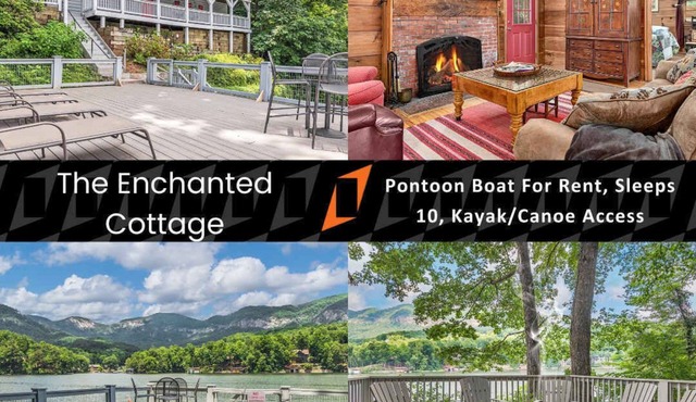 Lake Lure Cottage~Pontoon Available 2 Rent!