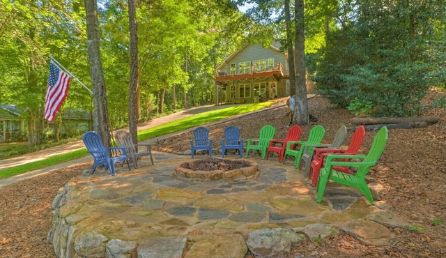 Lake Martin Dock House | Fire Pit, Game Room, Deck