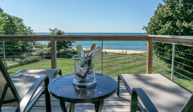 Lake Michigan House with Private Beach, Sleeps 12