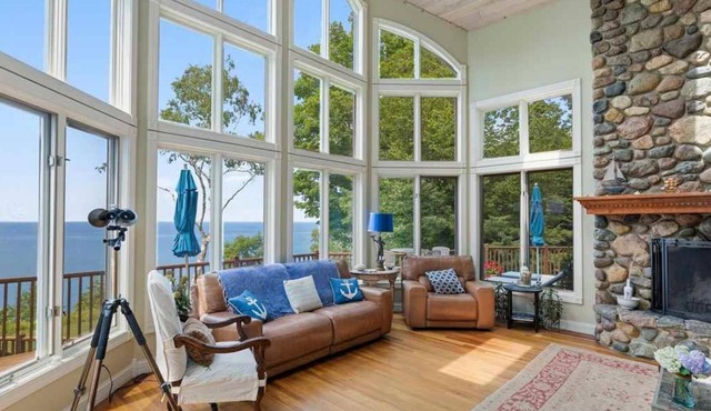 Lake Michigan Sunset Views! Water views every room! Arcadia Bluffs